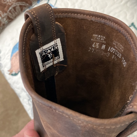 Frye women’s square toed boots size 6.5.  “HARNESS 12R” - Picture 3 of 8